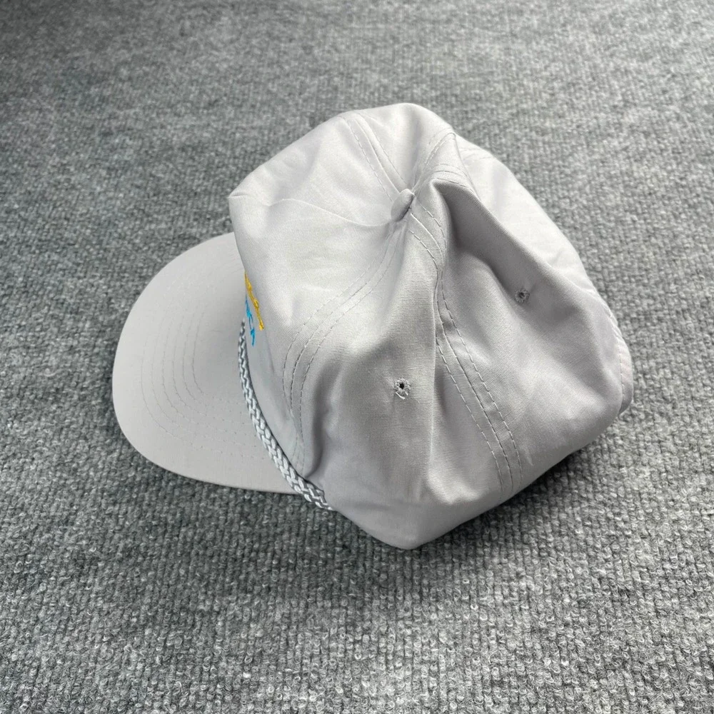Vintage KC Chevrolet The Heartbeat of America Snapback Hat Gray Rope Cap OSFA